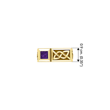 Rectangle Modern Solid Yellow Gold Men Ring With Square Gemstone GRI2414